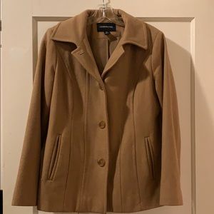 London Fog Camel Peacoat